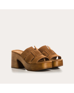 Velvet leather mules - elegant and comfortable - Reqins