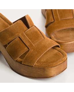 Velvet leather mules - elegant and comfortable - Reqins