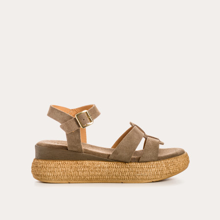 Yseult velvet leather sandals | Reqins