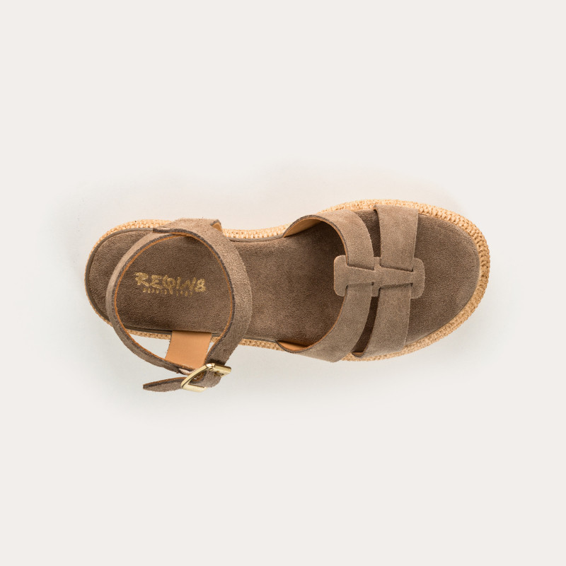 Yseult velvet leather sandals | Reqins