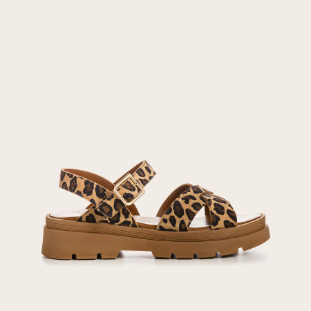 Sandales Louisa léopard | Reqins