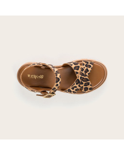 Louisa Leopard Sandals | Reqins