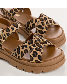 Sandales Louisa léopard | Reqins