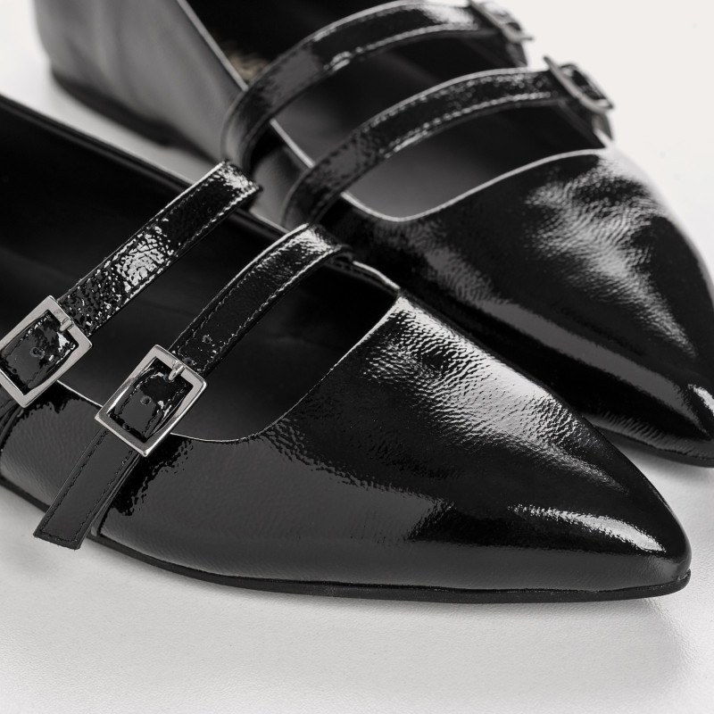 Verona varnish - BALLERINALS FLAT BABIES with double flanges