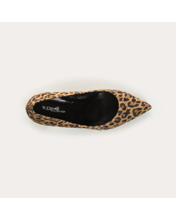 Pumps Tilda leopard leather velvet | Elegance and character - Reqins