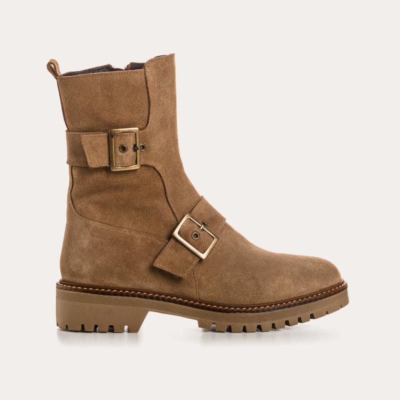 Boots Debra en cuir velours | Style chic & confort automnal – Reqins