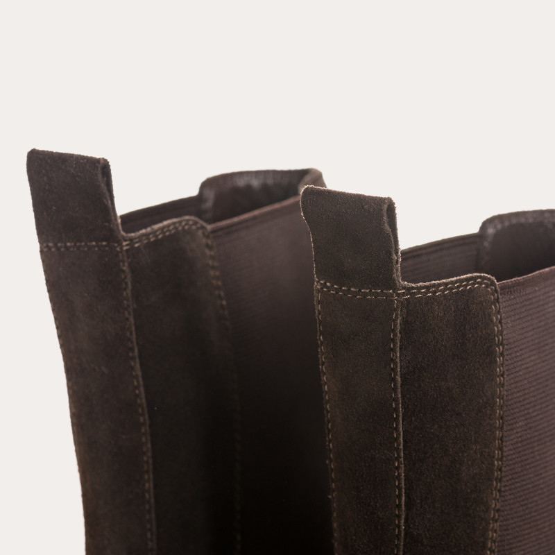 Velvet leather boots - Lausanne model | Reqins