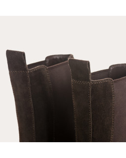 Velvet leather boots - Lausanne model | Reqins