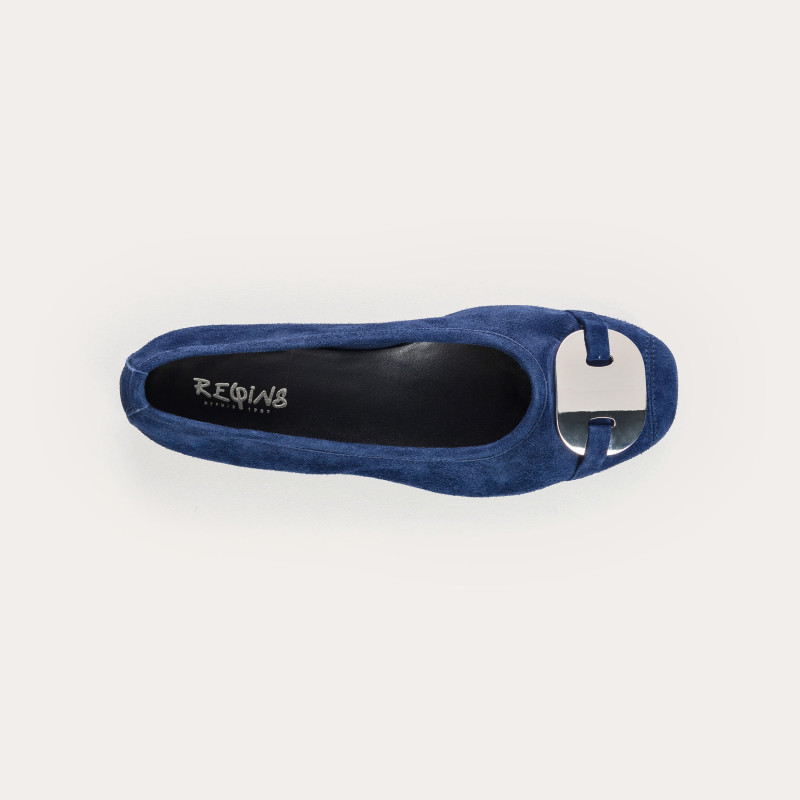 Ballerines HERMES - chaussures plates cuir velours femme | REQINS