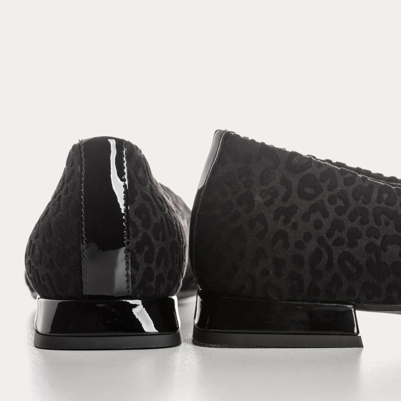 Ballerinas Thea Flock Leopard | Reqins