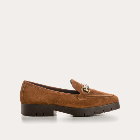 Moccasins muse velvet leather / python