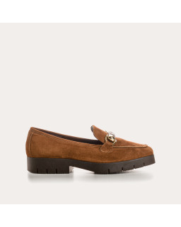 Moccasins muse velvet leather / python