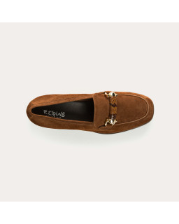Moccasins muse velvet leather / python