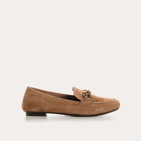 Hedy leather moccasins velvet - elegant and refined - Reqins