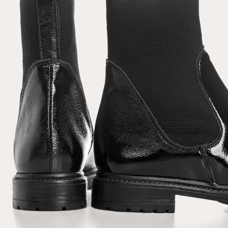 Boots Evelyn Naplak Varnish Leather - Reqins