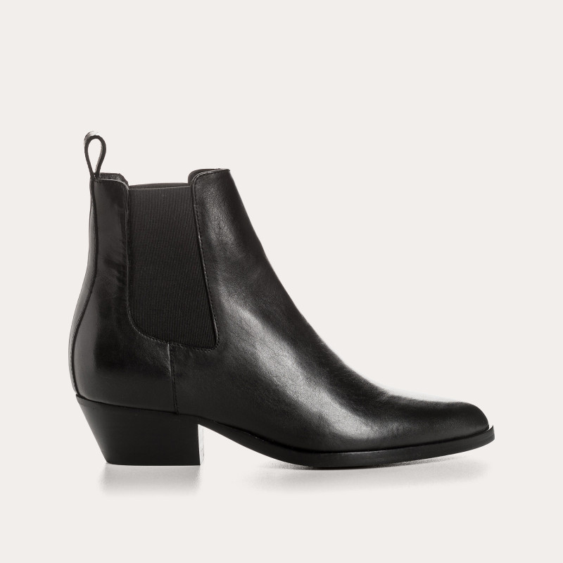 Boots femme en cuir lisse – Modèle Belem | Reqins