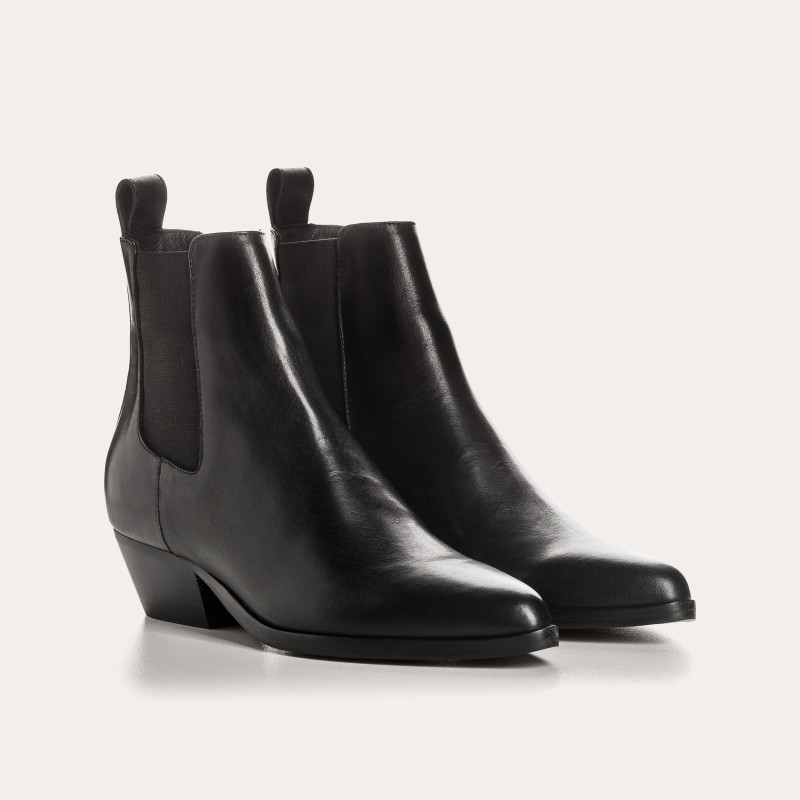 Smooth Leather Women's Boots - Belem Template | Reqins