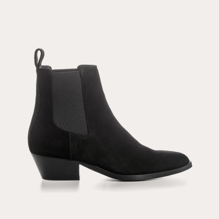 Bottines Belem en cuir velours - Style western chic - Reqins