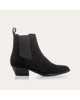 Bottines Belem en cuir velours - Style western chic - Reqins