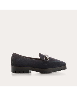 Moccasins muse velvet leather / python