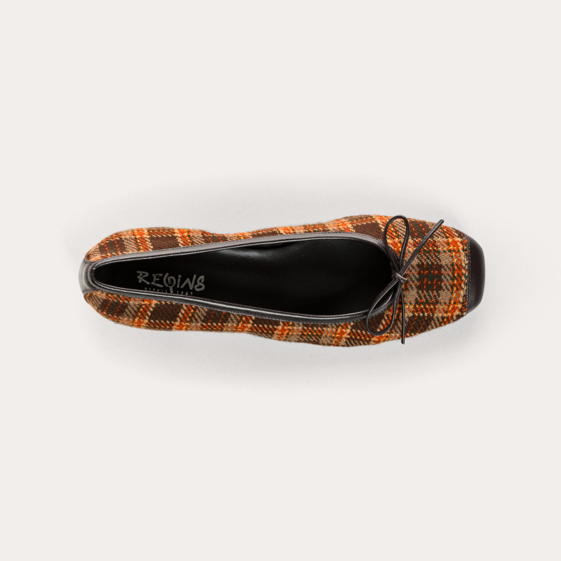 Ballerines à talons Kyriel Tartan | Reqins
