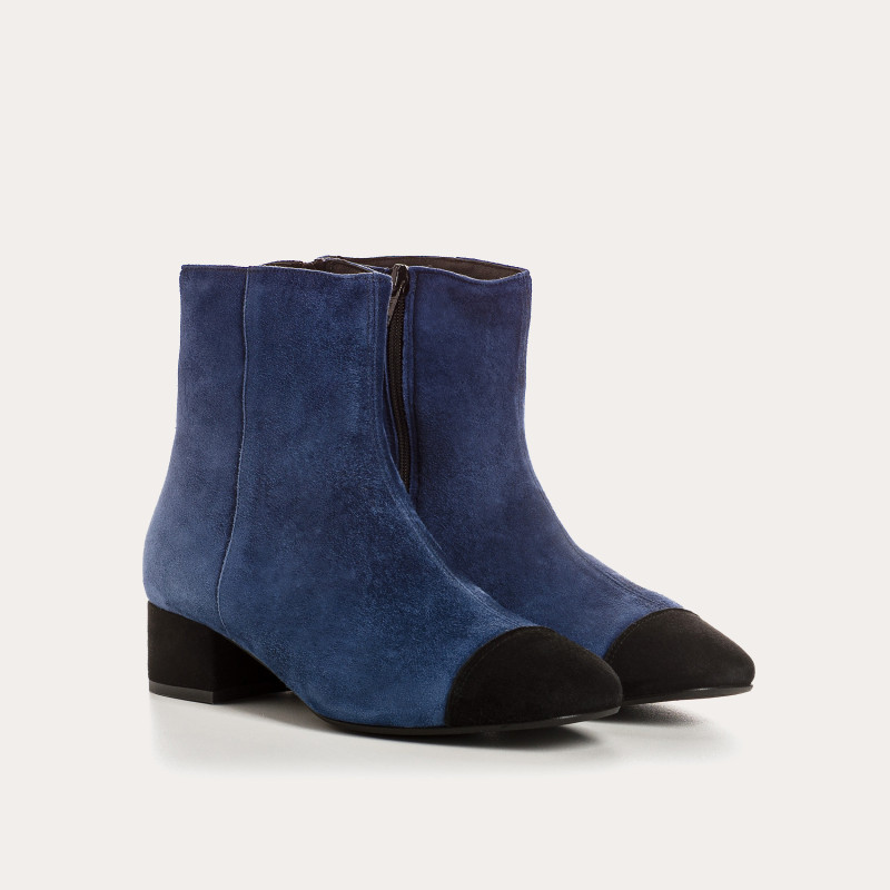 Boots femme à talons en cuir velours – Élégance & confort | Reqins