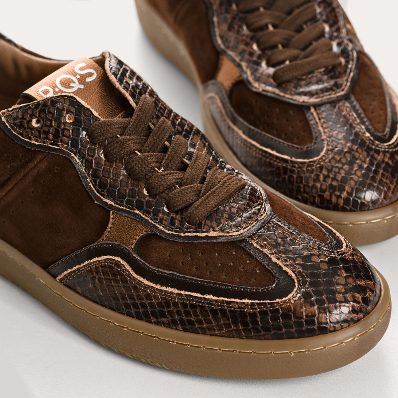 Baskets Athena Mix Python femme – Sneakers tendance | Reqins