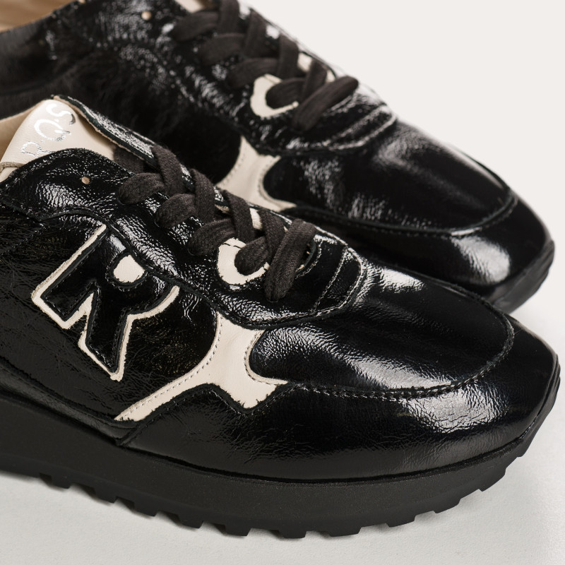 Baskets en Cuir Vernis Naplak Mania | Reqins