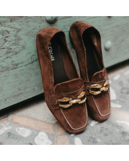 Velvet leather hilarious moccasins - elegance & comfort | Reqins