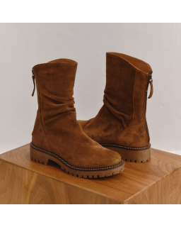 BOOTS DUNK CUIR VELOURS