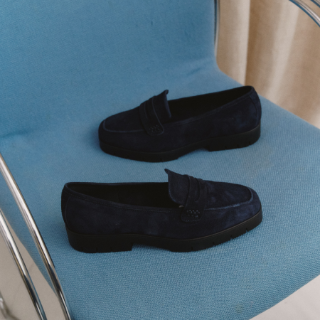 Mocassins MARIELLA - chaussures cuir velours femme | REQINS