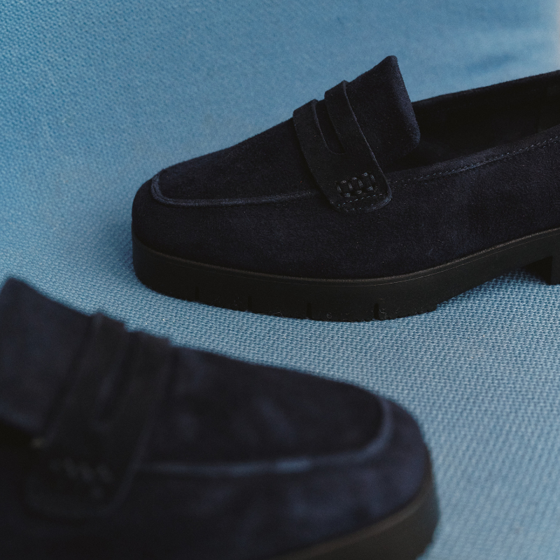 Mocassins MARIELLA - chaussures cuir velours femme | REQINS