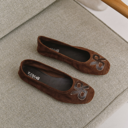 Ballerinas Hopa Velvet Leather Python - Elegance & Comfort | Reqins