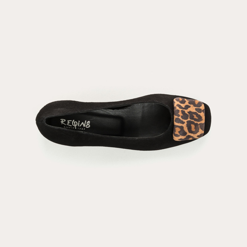 Ballerinas Woman with Facet Leather Printed - Kefir | Reqins