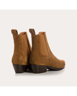 Bottines Belem en cuir velours - Style western chic - Reqins