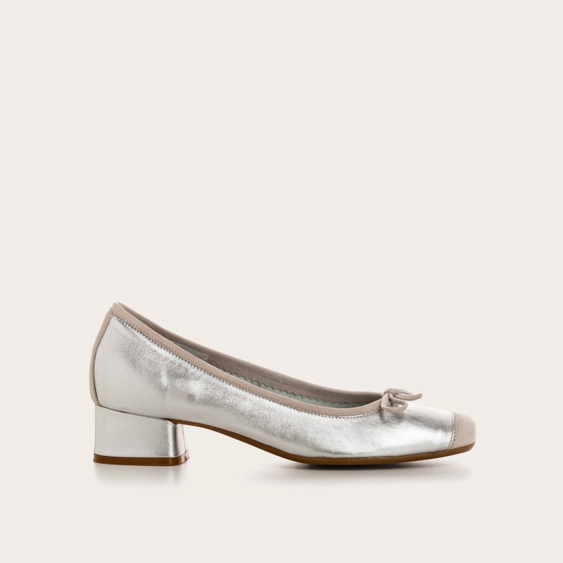 Ballerines Bijou À Talon Cuir - KYRIEL| Reqins