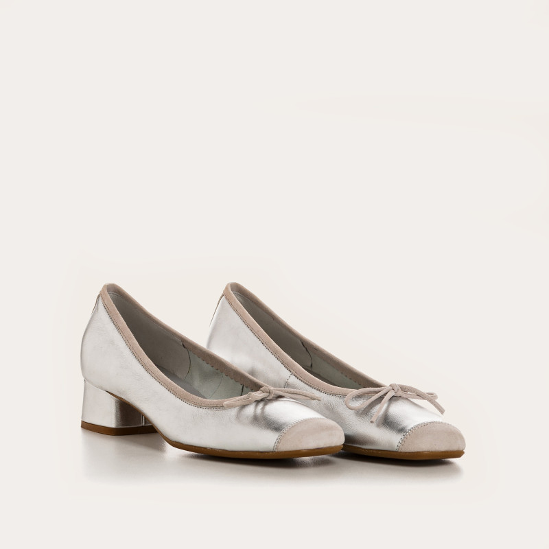 Ballerinas Leather Heel - Kyriel | Reqins