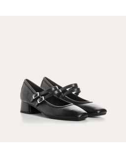 Black Ballerinas Kristen Leather - Elegance and Comfort