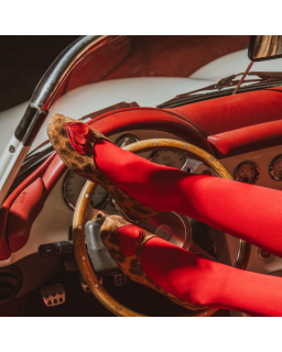 Ballerines Holove en cuir velours jaguar - Reqins