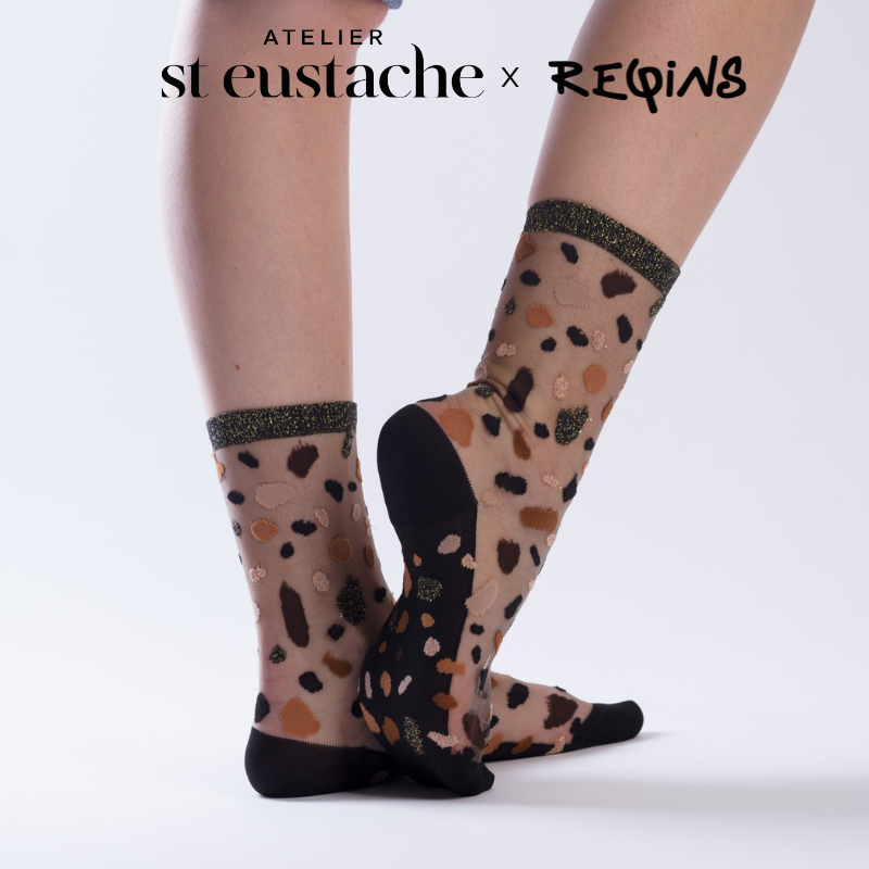 Chaussettes Lac Givré - Collaboration Atelier St Eustache x Reqins