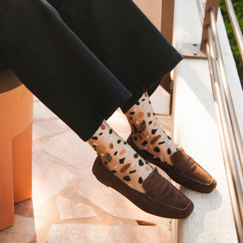 Chaussettes Lac Givré - Collaboration Atelier St Eustache x Reqins