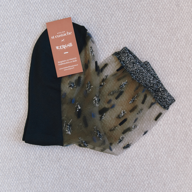 Chaussettes femme élégantes – Collaboration Atelier St Eustache x Reqins
