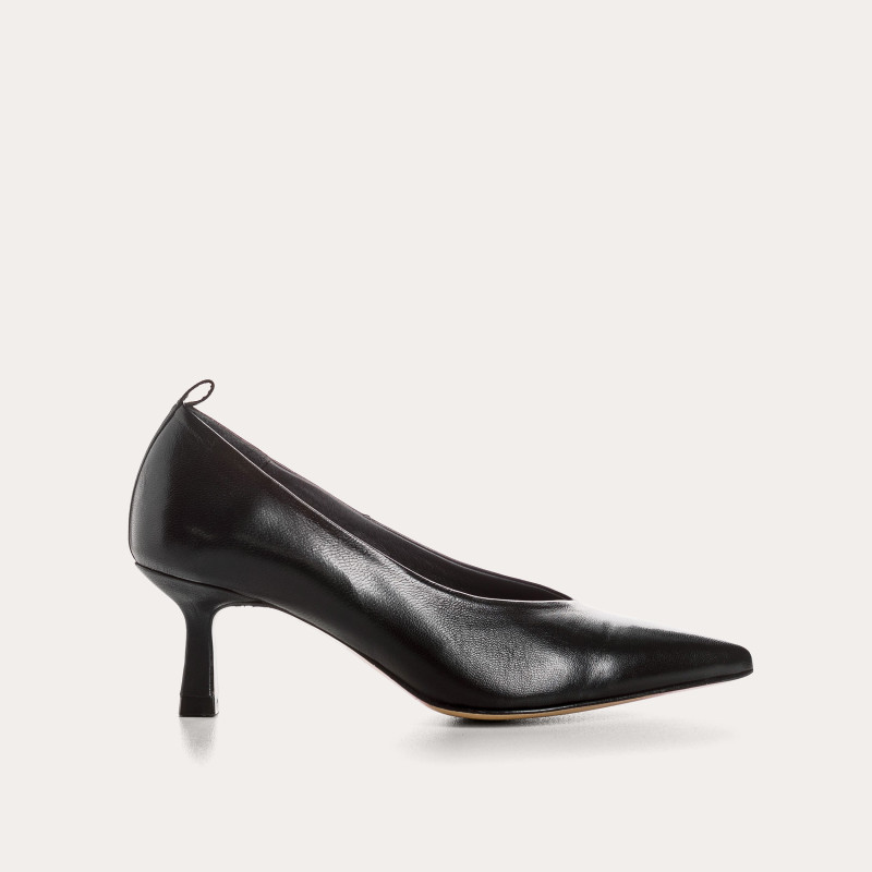 Escarpins Bless Cuir Noir | Reqins