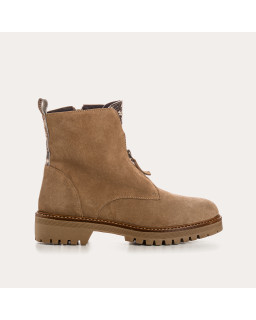 Boots Dickson en cuir velours & python – Élégance & confort | Reqins