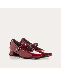 Kelly Heeled Babies - Woman Varnished Leather Pumps | Reqins