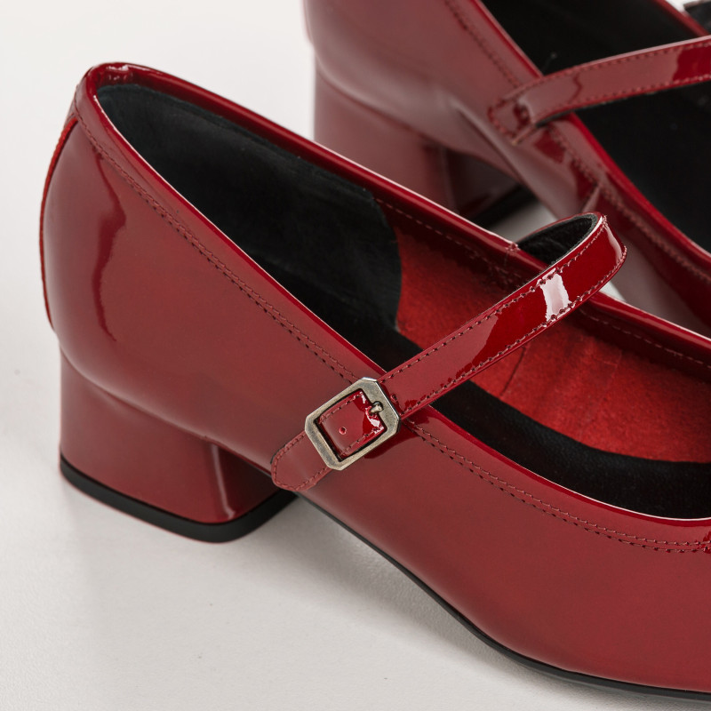 Babies à talons KELLY - Escarpins cuir vernis femme | REQINS