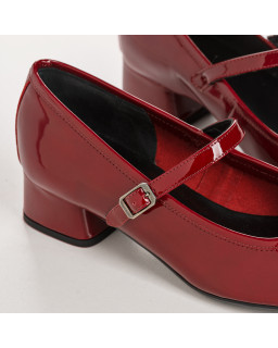 Babies à talons KELLY - Escarpins cuir vernis femme | REQINS