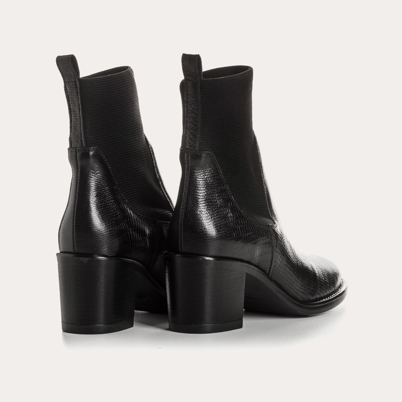 Boots Evalou effet lézard – Élégance & confort | Reqins