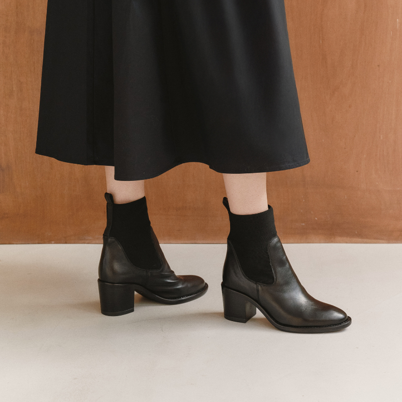 Boots Evalou effet lézard – Élégance & confort | Reqins