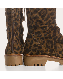 Boots femme en cuir velours – Modèle Dunk | Reqins